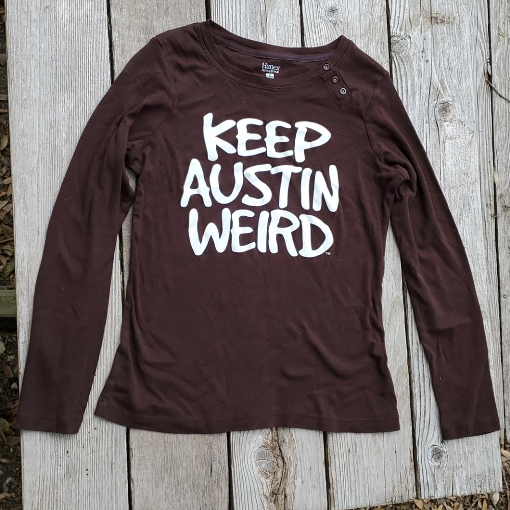 Keep Austin Weird Long sleeve Top